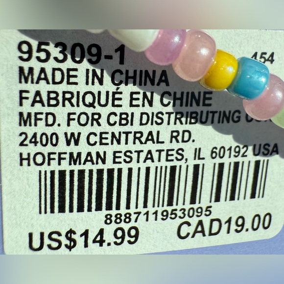 Claire’s Best Friends Microbeads “BFF” Stretch Bracelets - 5 Pack - Picture 6 of 6